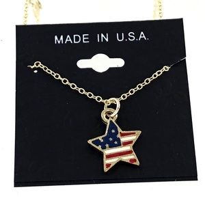 Star Spangled Banner Charm Necklace